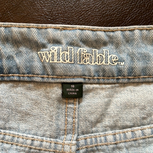 Wild Fable Denim Patchwork Mini-Skirt - Picture 2 of 5